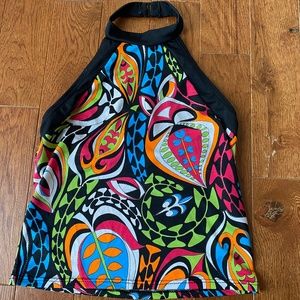 Body Wrapper Dance Halter Top, Multicolor